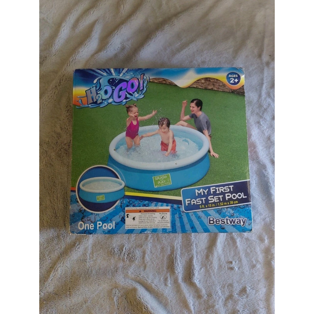 H2OGO Splash and Play! My First Fast Set Heavy Duty Swimming Pool 5' X 15" NEW!